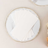 Versatile White Disposable Dinner Napkins