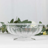 Create Timeless Table Centerpieces with Clear Roman Style Footed Compote Flower Bowl Vase
